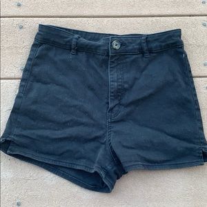 Black Jean Shorts